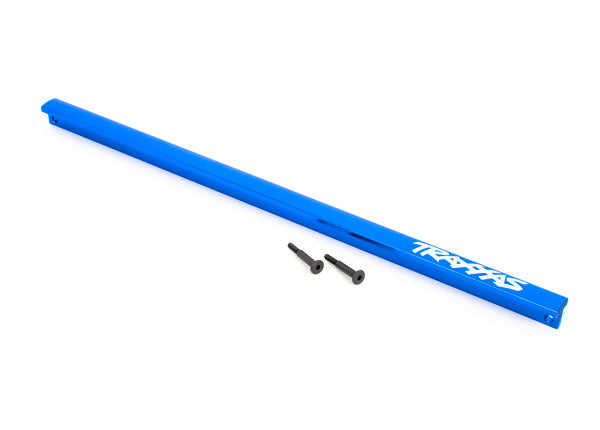 9523X TRAXXAS CHASSIS BRACE (T-BAR) 6061-T6 ALUM (BLUE-ANOD) (FITS SLEDGE)