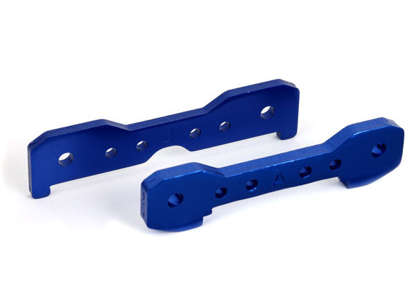 9527 TRAXXAS TIE BARS FRONT 6061-T6 ALUMINUM (BLUE-ANOD)