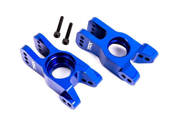 9552X TRAXXAS CARRIER STUB AXLE ALUM BLU L/R