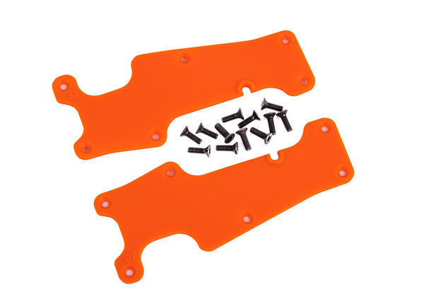 9633T TRAXXAS SUSPENSION ARM COVERS ORANGE FRONT (L&R)