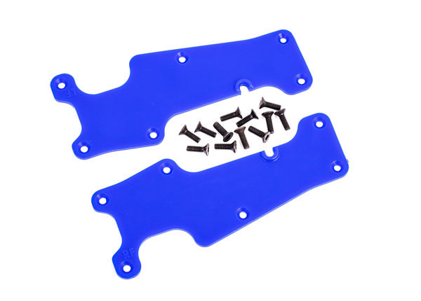 9633X TRAXXAS SUSPENSION ARM COVERS BLUE FRONT(L&R)