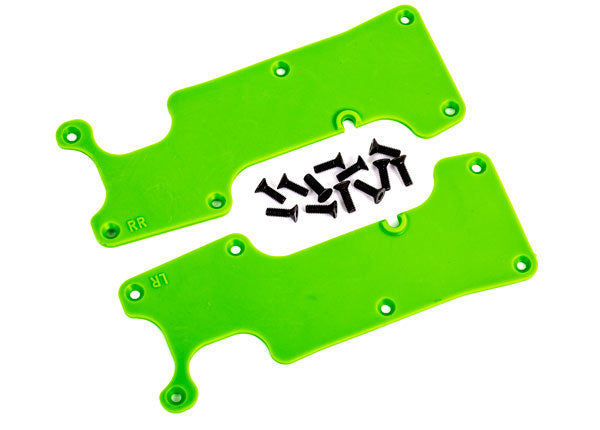 9634G TRAXXAS SUSPENSION ARM COVERS GREEN REAR (L&R)