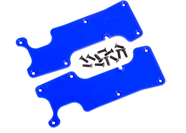 9634X TRAXXAS SUSPENSION ARM COVERS BLUE REAR(L&R)