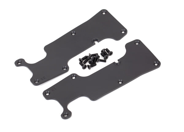 9634 TRAXXAS SUSPENSION ARM COVERS BLACK REAR (L&R)