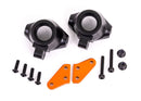 9637T TRAXXAS STEERING BLOCKS  L&R/ STEERING BLOCK ARMS (ALUM ORANGE-ANOD) (2)