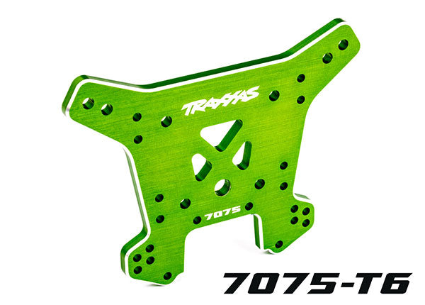 9638G TRAXXAS SHOCK TOWER REAR ALUM GREEN