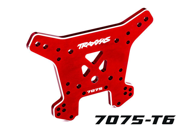 9638R TRAXXAS SHOCK TOWER REAR ALUMINUM RED