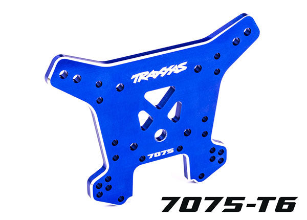 9638 TRAXXAS SHOCK TOWER REAR ALUM BLUE