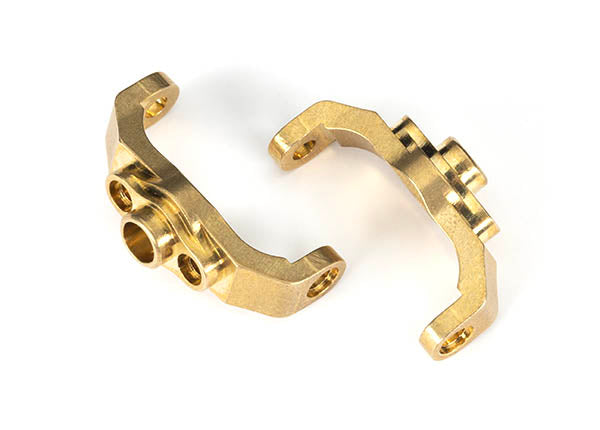 9733 TRAXXAS CASTER BLOCKS, BRASS (L&R)