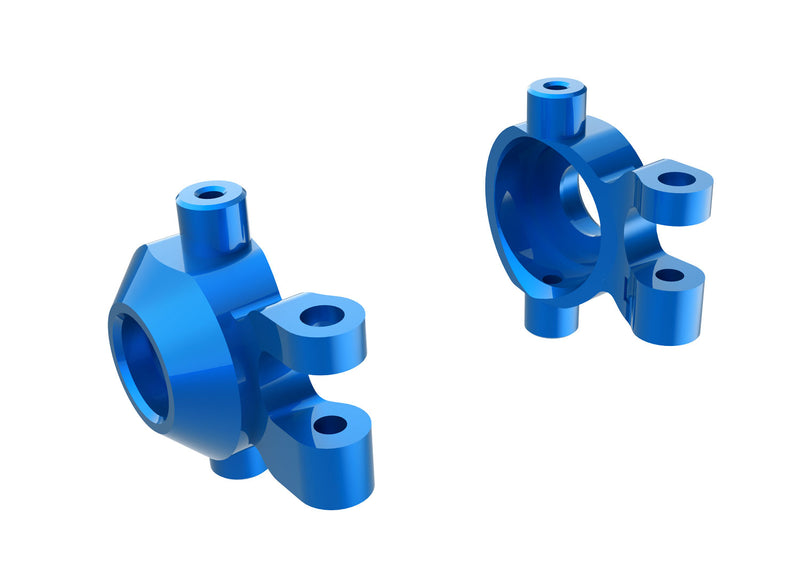 9737-BLUE TRAXXAS STEERING BLOCKS (L&R) BLUE