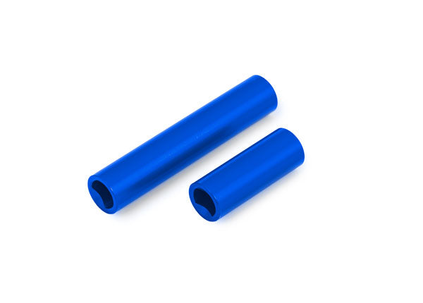 9752-BLUE TRAXXAS BLUE - DRIVESHAFTS CENTER FEMALE 6061-T6 ALUM (BLUE-ANOD) (F & R) (FOR