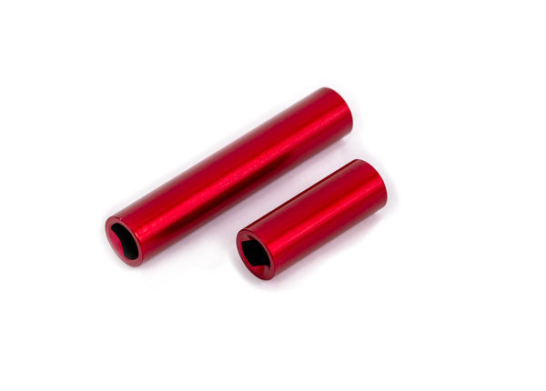 9752-RED TRAXXAS RED - DRIVESHAFTS CENTER FEMALE 6061-T6 ALUM (F & R) (FOR