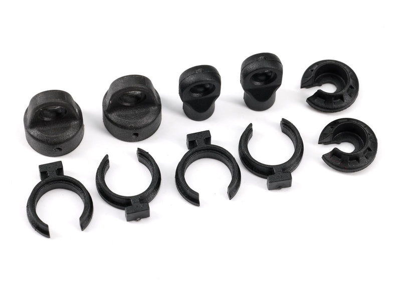 9762A TRAXXAS SHOCK CAP (2)/ SPRING PERCH (2)/ ROD END (2)/ SPRING PRELOAD SPACER (4)