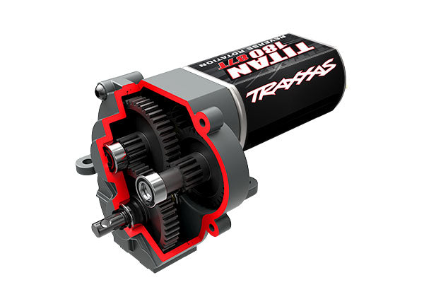 9791R TRAXXAS TRANS COMPLETE (L. RANGE (CRAWL) GEARING) (40.3:1 RDCTN RATIO) (INC TITAN 87T MOTOR)