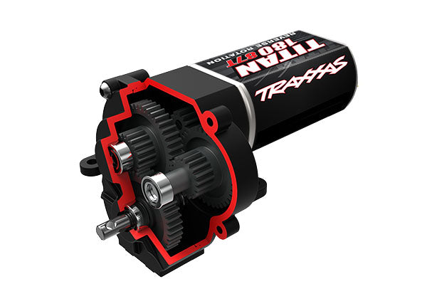 9791 TRAXXAS TRANSMISSION COMPLETE (HIGH RANGE (TRAIL) GEARING) (16.6:1 REDUCTION RATIO) (INC. TITAN 87T M