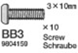 19804159 TAMIYA 3X10MM SCREW (10 PCS.)