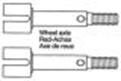 19805391 TAMIYA WHEEL AXLE (2) - KING BFOOT