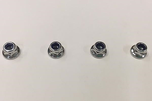 19805557 TAMIYA 4MM FLANGE LOCK NUT(4PCS.)