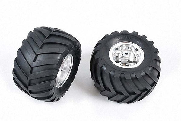 19805619 TAMIYA REAR TIRE & WHEEL (2) FOR 58242