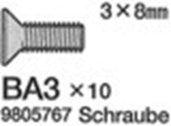 TAMIYA 3X8MM HEX.COUNTERSUNKSCREW