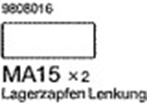 19808016 TAMIYA STEERING POST (2) FOR 58345