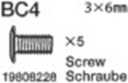 19808228 TAMIYA 3X6MM FLAT SCREW (5 PCS.)