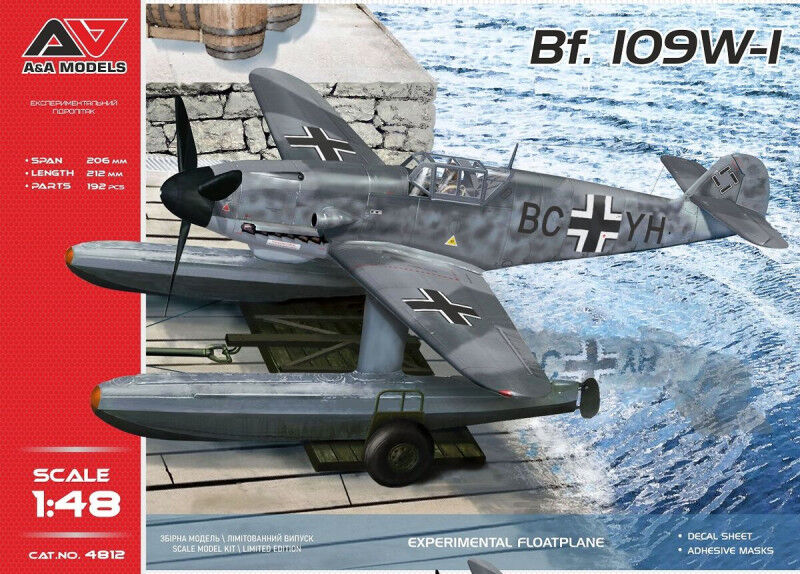 A&A Models 1/48 Bf.109W1 experimental floatplane Plastic Model Kit