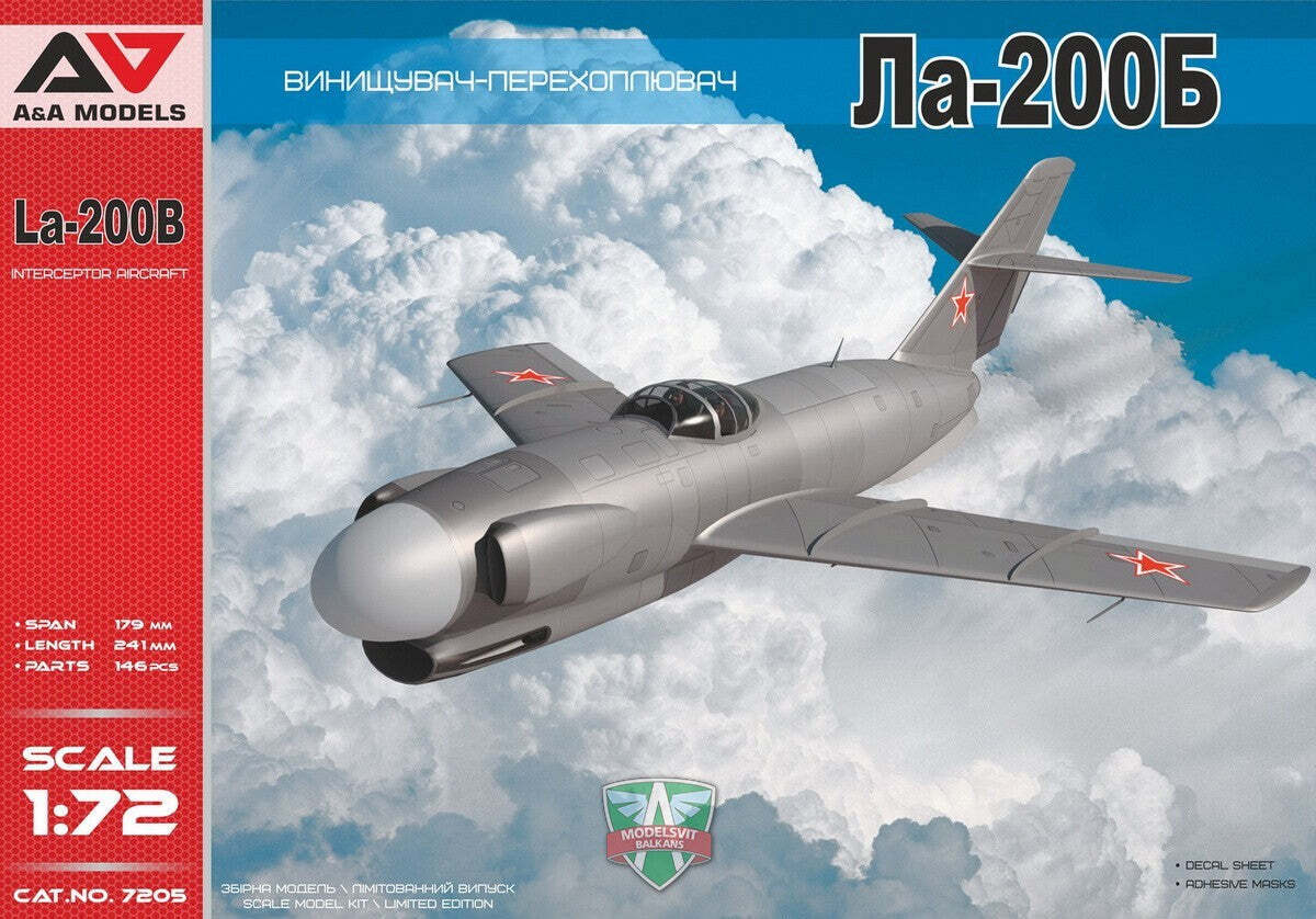 A&A Models 1/72 La-200B Plastic Model Kit [7205]
