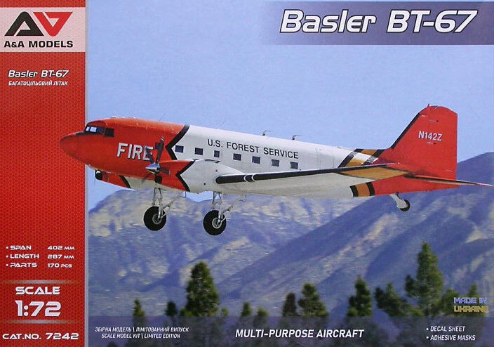 A&A Models 1/72 BT-67 ( DC-3 turboprop ver.) Plastic Model Kit