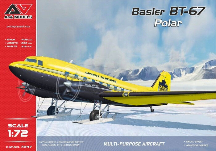A&A Models 1/72 BT-67 Polar (with snow skis) Plastic Model Kit