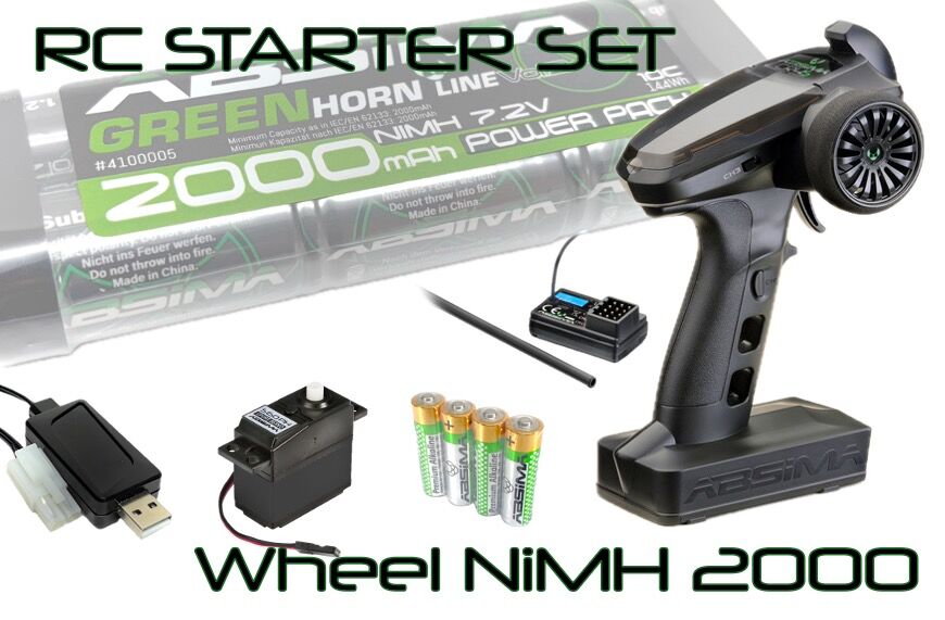 Absima RC Starter Set "Wheel NiMH 2000"