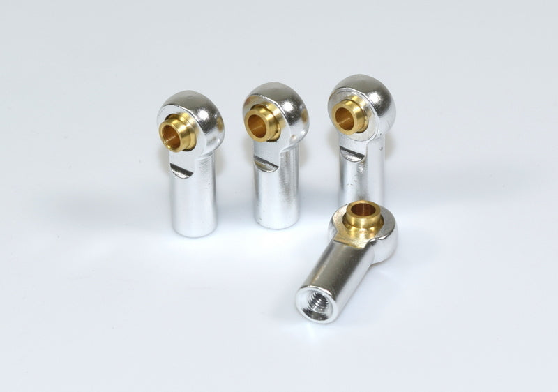 AB2330030 Absima Alu Rose Joints/Turnbuckles (4) silver 1:10