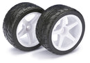 AB2500008 Absima Wheel Set Buggy "5-Spoke / Street" rear white 1:10 (2)