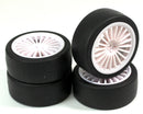 AB2510002 Wheel Set Onroad "20 Spoke / Slick" white 1:10 (4 pcs)