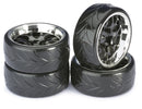 AB2510040 Absima Wheel Set Drift LP " Comb / Profile A" black/chrome 1:10 (4 pcs)