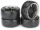AB2510044 Absima Wheel Set Drift LP " 9 Spoke / Profile A" black/chrome 1:10 (4 pcs)