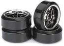 AB2510045 Absima Wheel Set Drift LP " 9 Spoke / Profile C" black/chrome 1:10 (4 pcs)