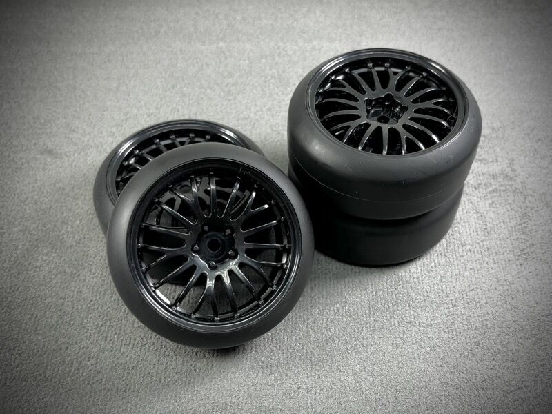 AB2510052 Absima 1:10 Drift Wheel Set ""The Pimp"" black (4) ABSIMA