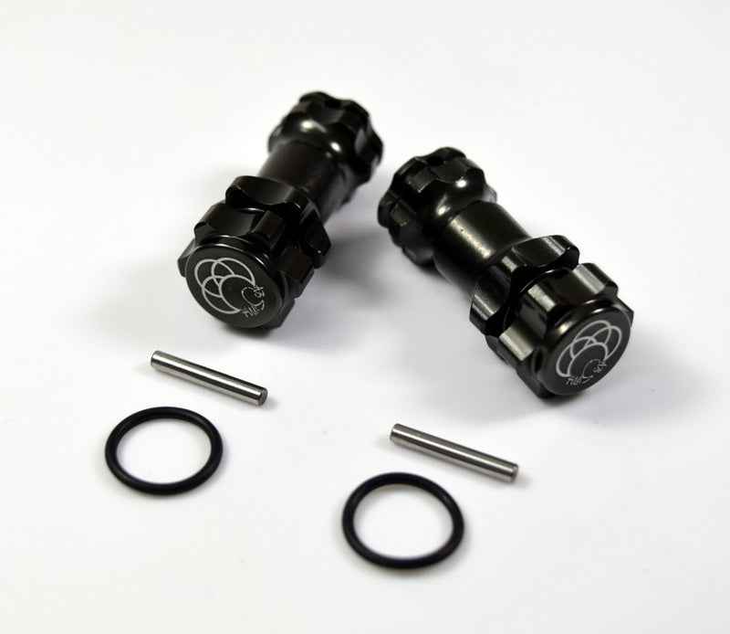AB2560022 1/8 Car extention hub, Gun metal (2)