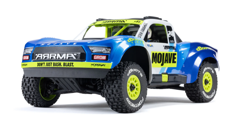 Arrma Mojave Grom 1/18 4x4 Desert Truck RTR, Blue/White, ARA2104T2