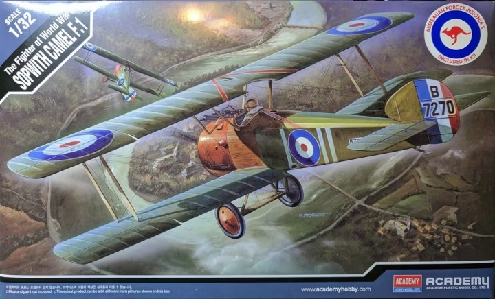 ACA-12109 Academy 1/32 Sopwith Camel F-1 Plastic Model Kit *Aus Decals* [12109]