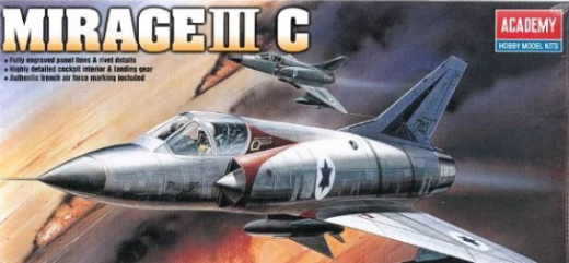 ACA-12247 Academy 1/48 Mirage III-C Fighter Plastic Model Kit *Aus Decals* [12247] Academy