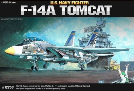 ACA-12253 Academy 1/48 F-14A Tomcat Plastic Model Kit [12253] Academy