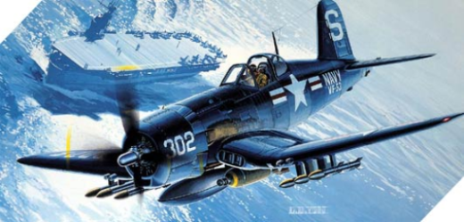 ACA-12267 Academy 1/48 Vought F4U-4B Corsair Plastic Model Kit [12267] Academy