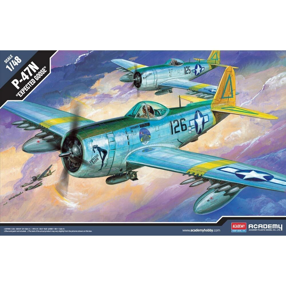ACA-12281 Academy 1/48 P-47N Special Expected Goose Plastic Model Kit [12281] Academy