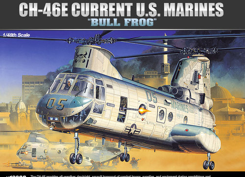*DISC*Academy 12283 1/48 CH-46 Bull Frog Sea Knight Plastic Model Kit