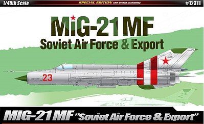 ACA-12311 Academy 1/48 MIG-21 MF "Soviet Air Force & Export" Le: Plastic Model Kit [12311]