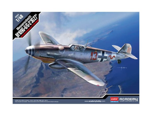 ACA-12321 Academy 1/48 Messerschmitt Bf109G-6/G-2 "JG 27" Plastic Model Kit [12321] Academy