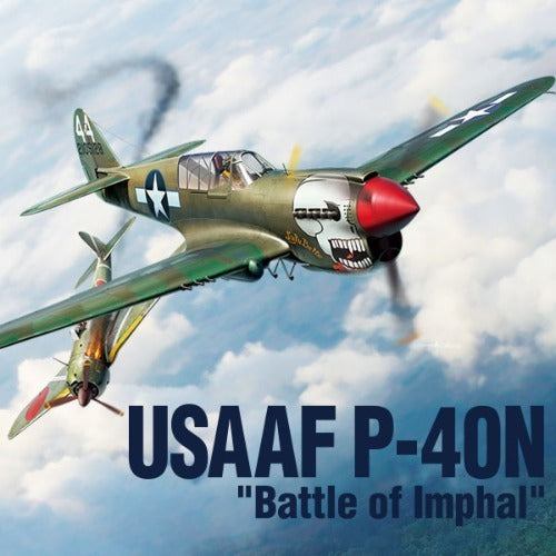 ACA-12341 Academy 1/48 USAAF P-40N Warhawk "Battle of Imphal" Plastic Model Kit *Aus Decals* [12341]