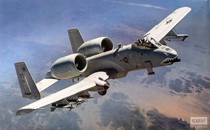 ACA-12348 Academy 1/48 USAF A-10C Thunderbolt II "75th FS Flying Tigers" Plastic Model Kit [12348] Academy